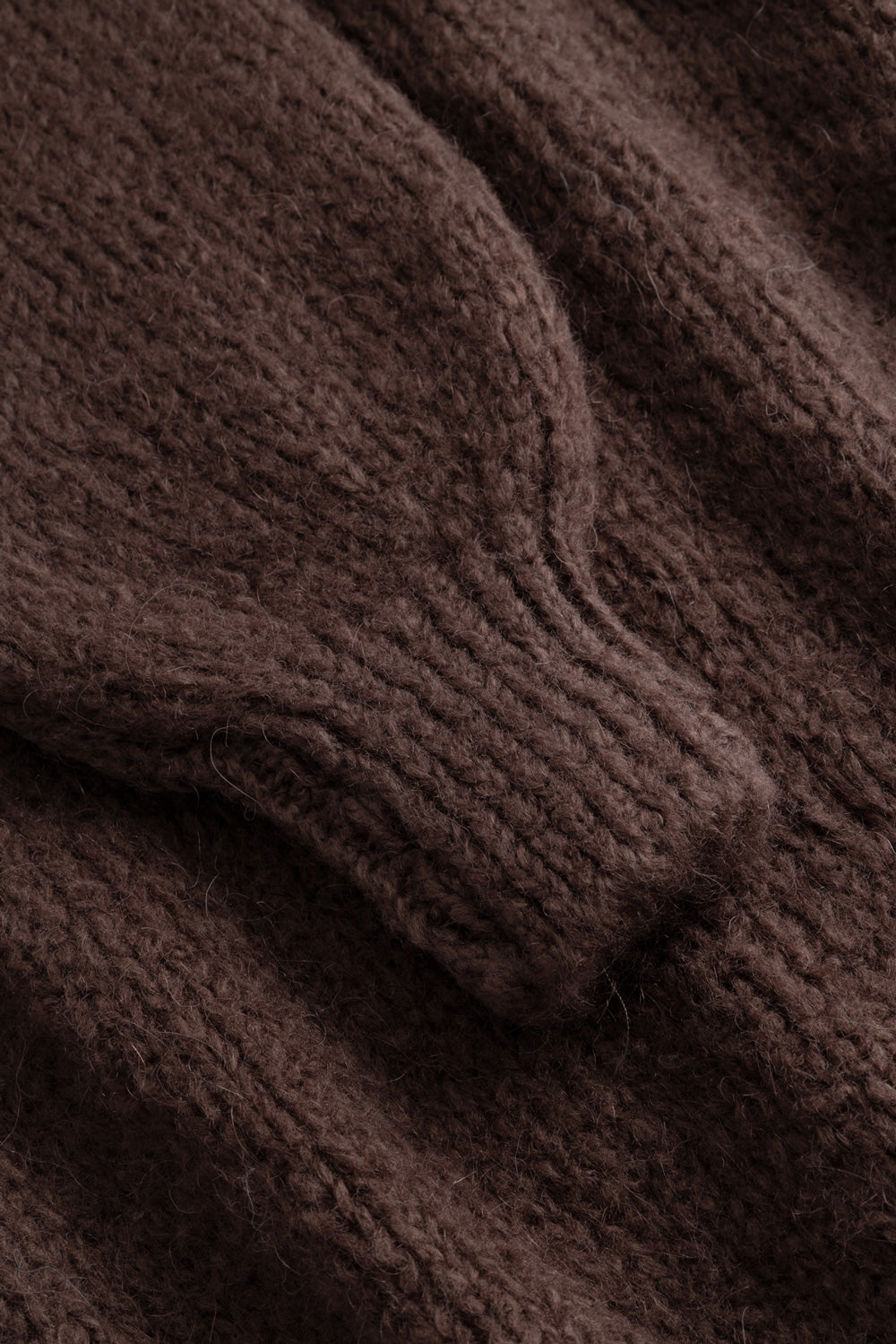 N-Fora Long Knit Cardigan Dark Brown