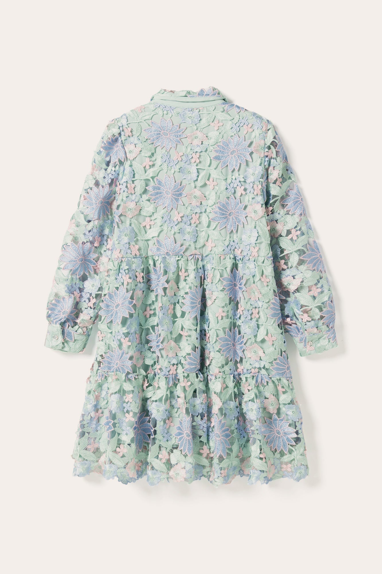 Star LS Dress Blue Mix
