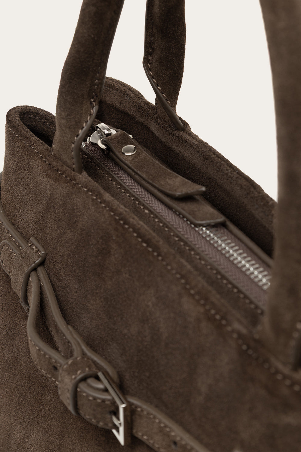 Macie Bag Real Suede Ash