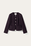 N-Kasaundra LS Blazer Dark Plum