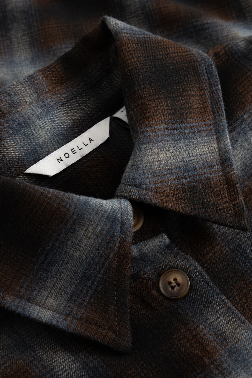 N-Marlon Shirt Danne Brown Blue Check