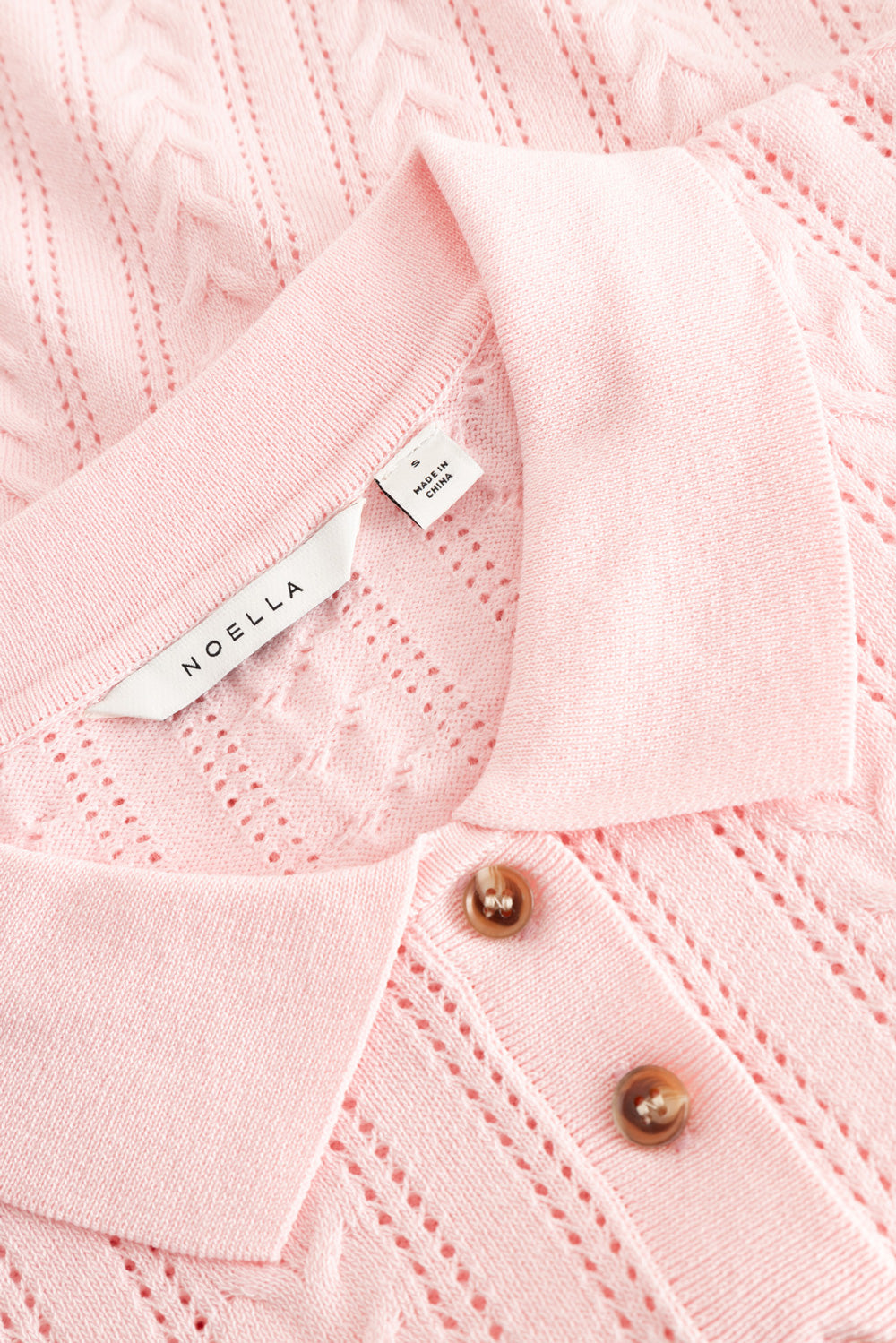 N-Mecca Knit Polo Baby Pink