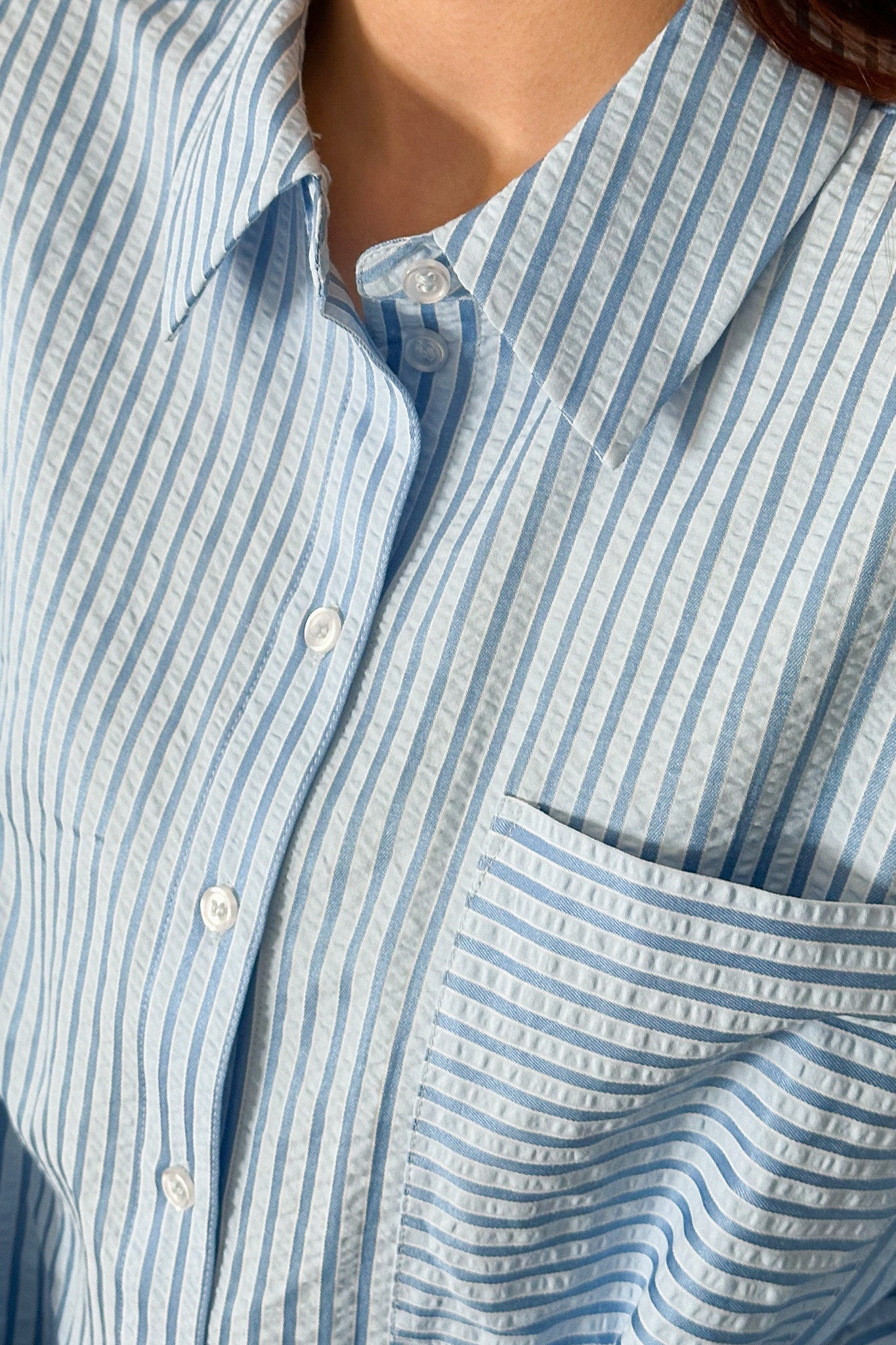 Cara Shirt Blue Stripe