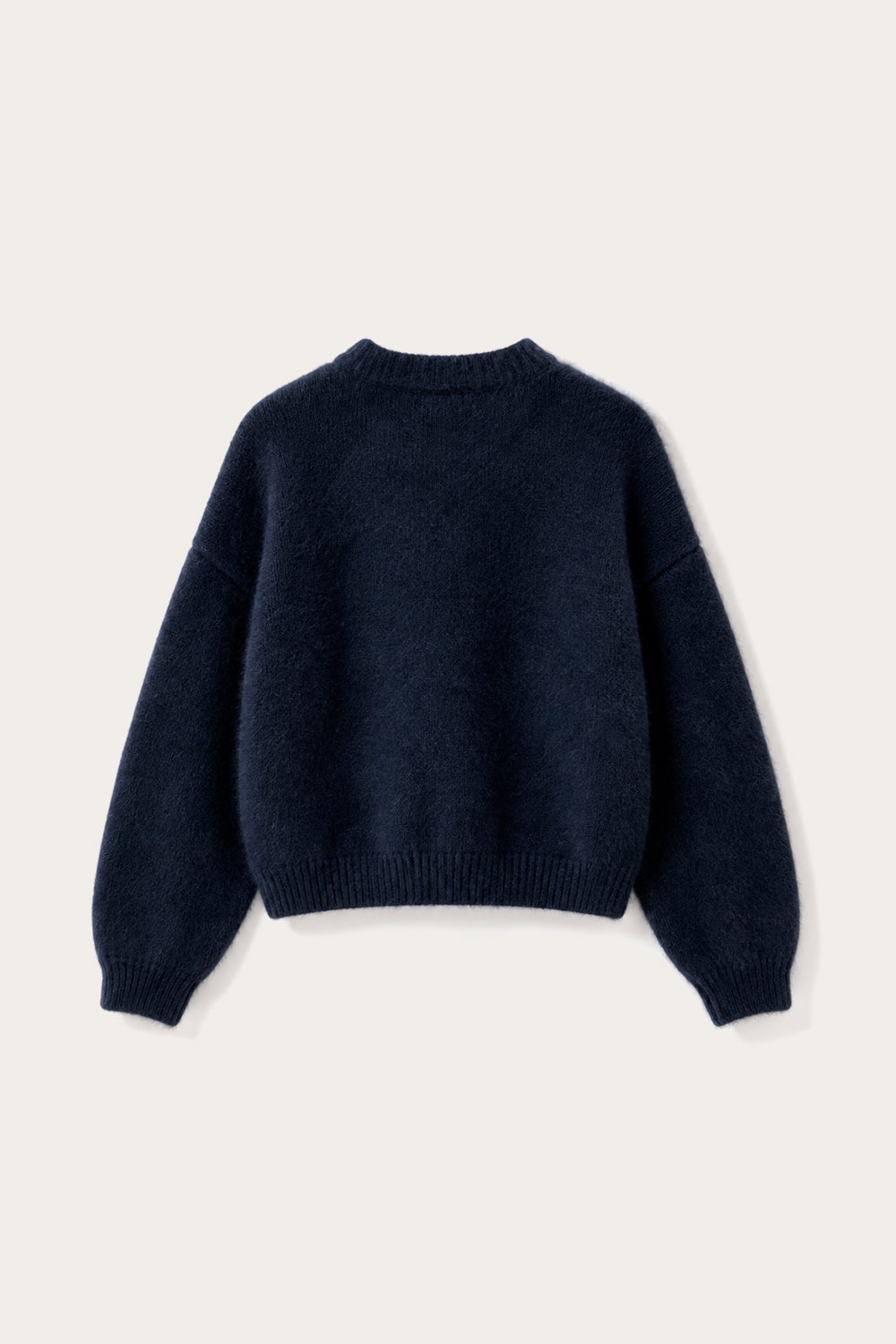 N-Mertice Knit Cardigan Navy