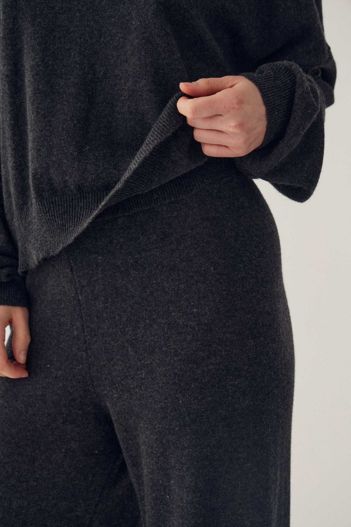 N-Marly Knit Dark Grey Melange