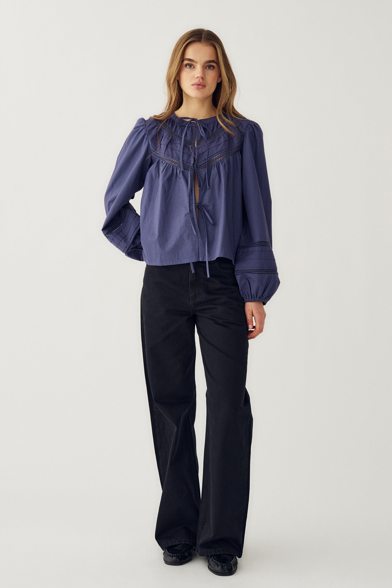 N-Marceline Blouse Dusty Blue