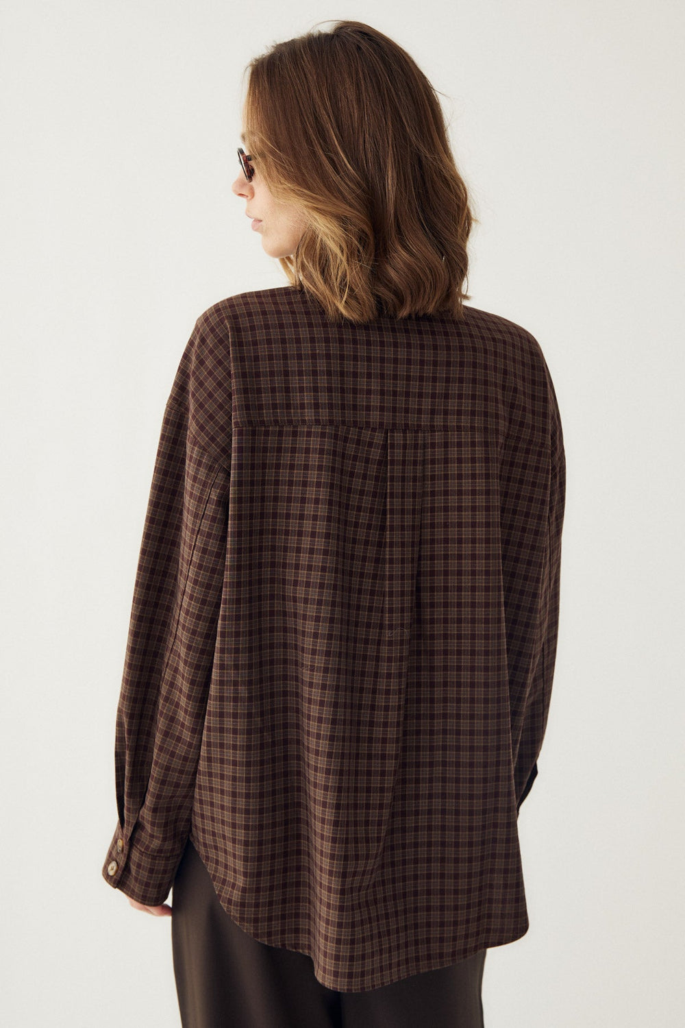 N-Lisa Shirt Devana Brown Check