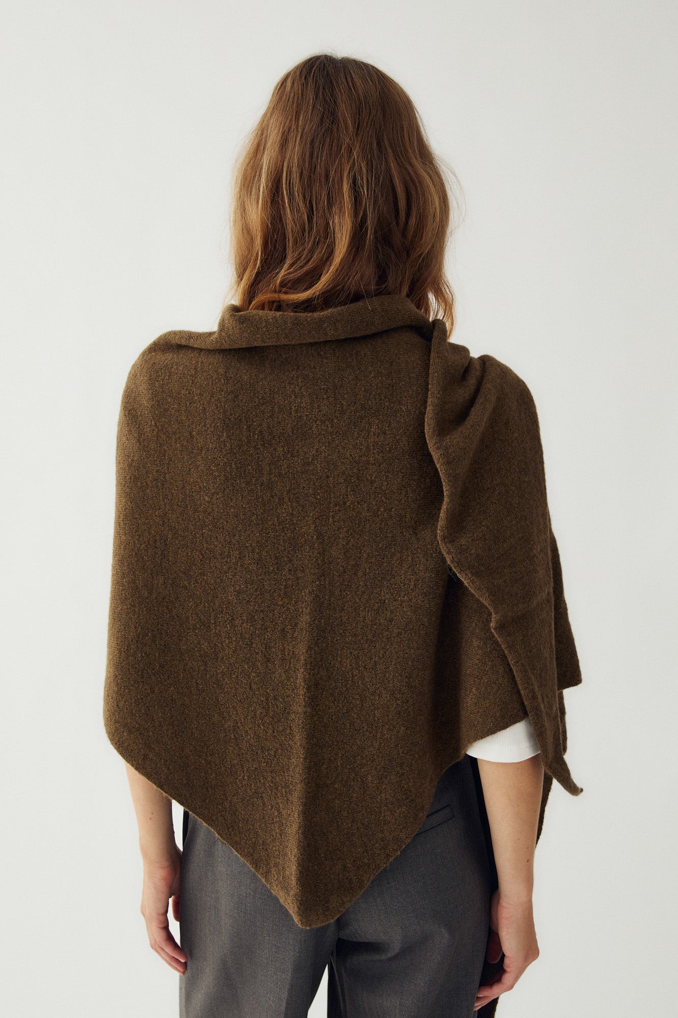 N-Loena Knit Scarf Military Green Melange
