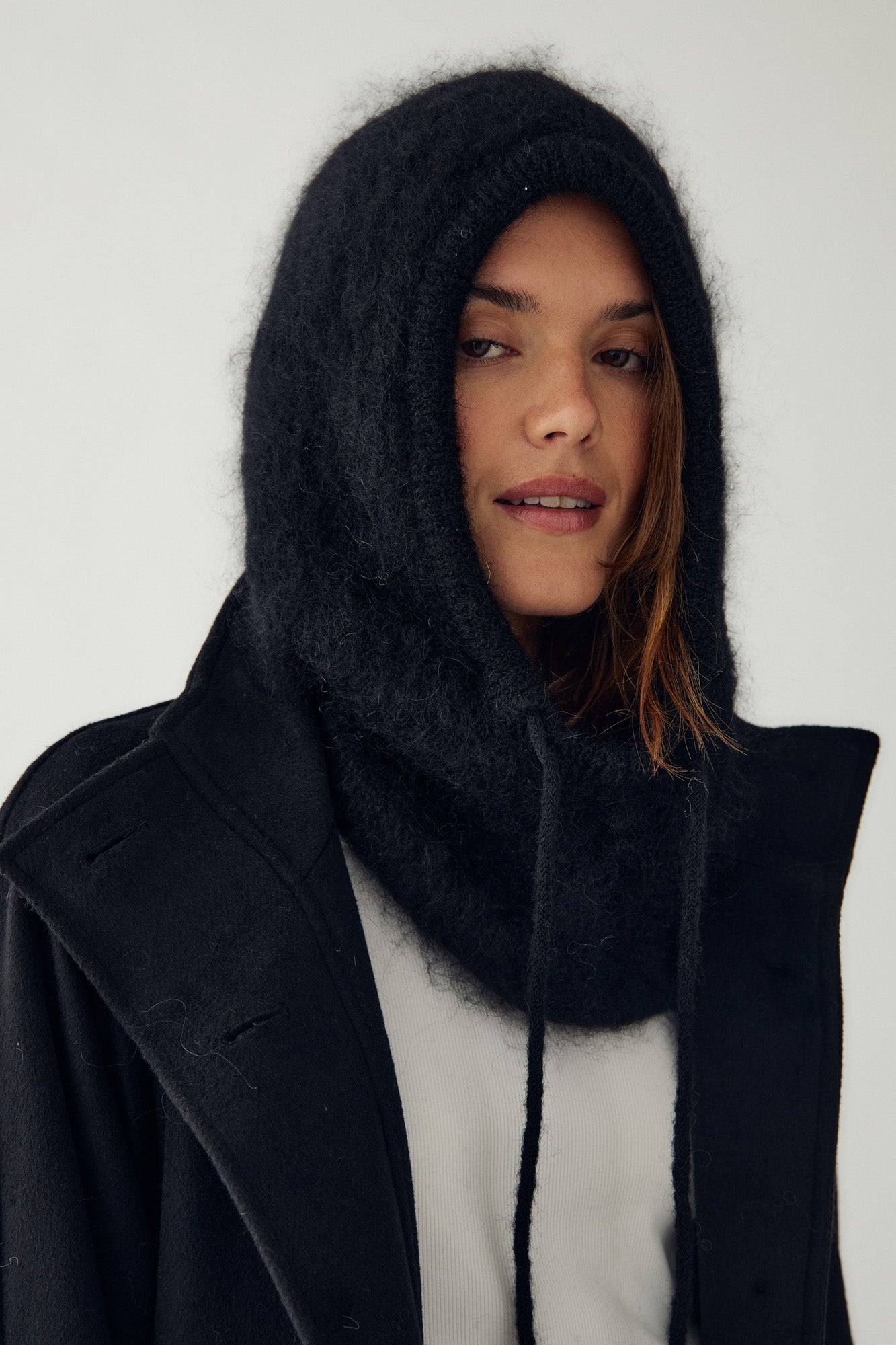 N-Merle Knit Balaclava Black