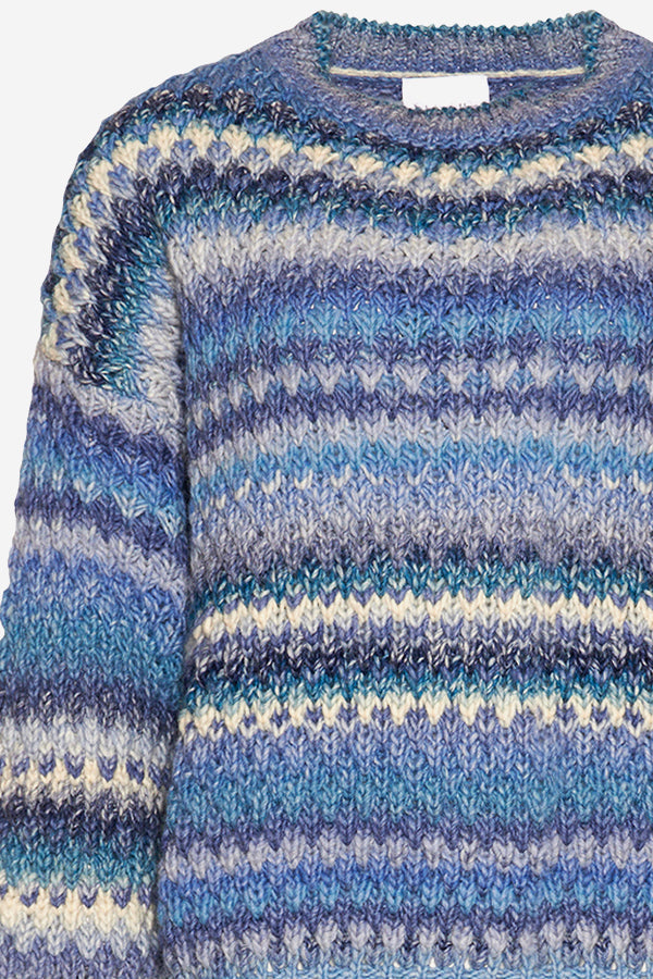 Gio Knit Sweater Sky Mix