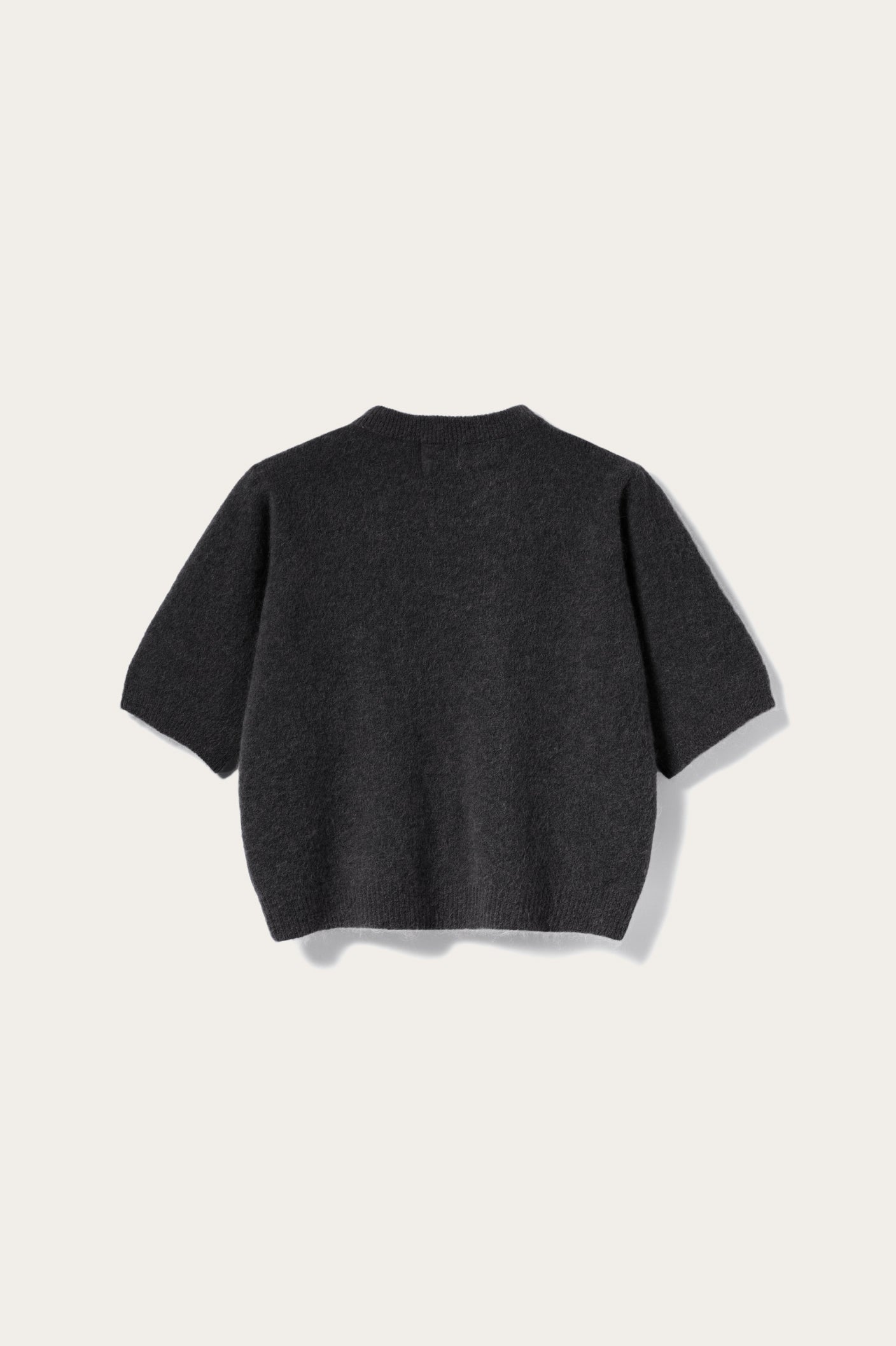 Kae SS Knit Cardigan Dark Grey