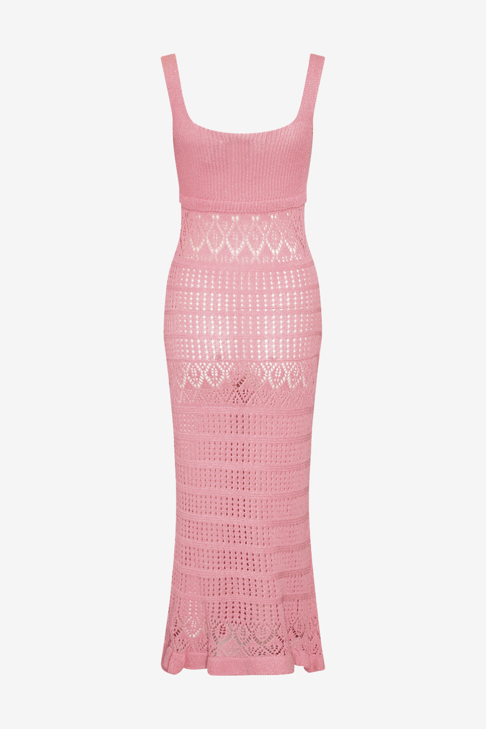 Lacey Knit Dress Pink